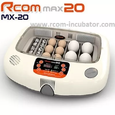 R-com  Rcom 20 Max  Egg  Incubator Automatic Turner  Brand New 1 Year Warranty • $434.99