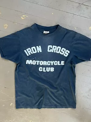 Vintage 1970s Iron Cross Motorcycle Club T Shirt • $125