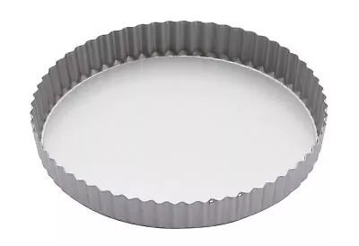 KitchenCraft Non-Stick Fluted Round Flan & Quiche Tin Loose Base 24.5cm • £11.99