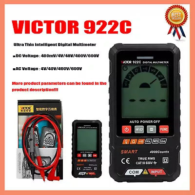 VICTOR 922C 922D Large Screen Thin Automatic Identification Digital Multimeter • $21.99