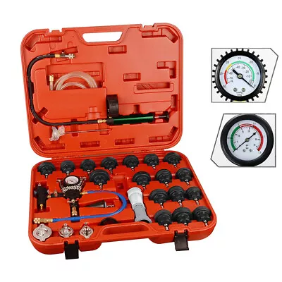 28pcs Radiator Pressure Tester Coolant Purge Refill Vacuum Cooling System Kit • $62.03