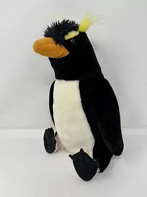 K&M International Crested Penguin 12  Tall Plush Stuffed Animal Toy • $12.50