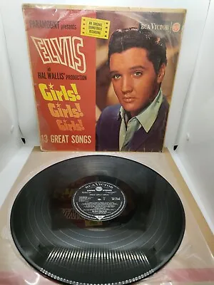 Elvis Presley - Girls Girls Girls 1962 Vinyl LP RCA UK Stereo  • $50