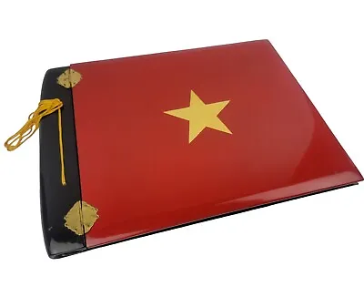 Vintage Lacquer Vietnam Flag Red & Star Empty Photo Album • $37.50