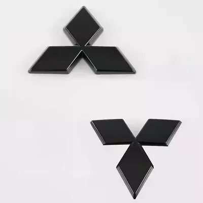 For Mitsubishi Eclipse Cross Gloss Black Front Rear Logo Badge Cover 2018-2022 • $27.54