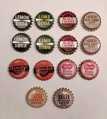 Lot 14 Vintage Cork Soda Bottle Caps Washington Wa Zest Howdy Church's Eagle • $19