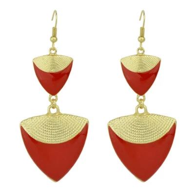 $3.99 • Buy Indian Ethnic Traditional Jewellery Boho Chic Red Drop Dangle Earrings For Women