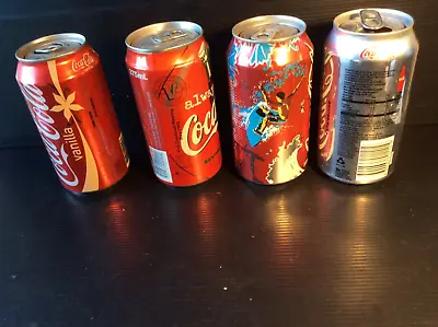 4 Different Coke Cola  “ Australian Issue “ 375ml  Soft Drink  Cans • $12