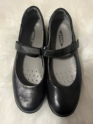 MBT Sirima Womens US 8.5 EU 39 Black Leather Mary Jane Rocker Shoes Fitness • $24