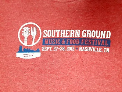 ZAC BROWN BAND Southern Ground Music & Food Festival 2013 Nashville T Shirt XL • $8.99