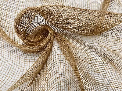 Hessian SCRIM Netting Jute Fabric Burlap Raffia Garden Net - 39  Wide - Natural • £0.99