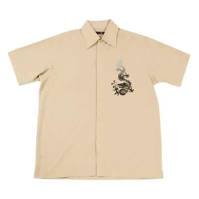 Vintage Chinese Dragon Shirt | Medium | Retro Graphic Collar Button Up Y2k 00s • £12.50