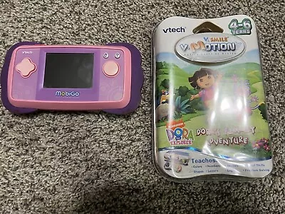 Vintage Pink Mobigo V-Tech Case Games USB Charger Cord Works Read Description • $30