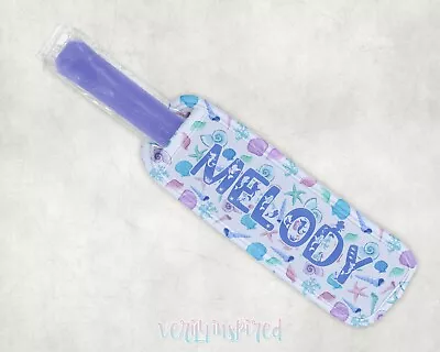 Personalised Icy Pole Holder Sea Shells Zooper Dooper Ice Block Popsicle  • $7