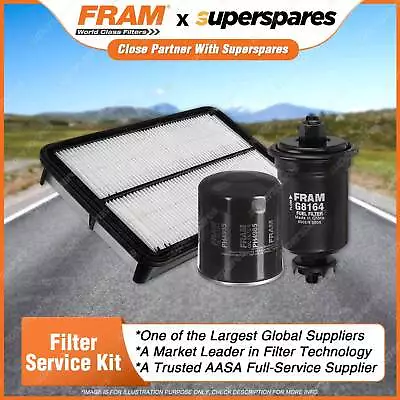 Fram Filter Service Kit Oil Air Fuel For Holden Apollo JP V6 3L Petrol • $52.95