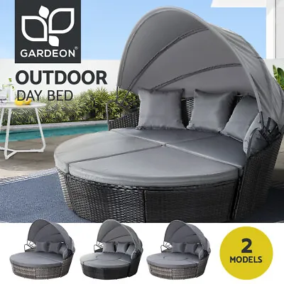 $769.95 • Buy Gardeon Outdoor Sun Lounge Setting Furniture Sofa Wicker Day Bed Patio Garden