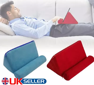 Tablet Read Stand Holder Multi-Angle Pillow Foam Lap Rest Cushion For Phone/iPad • £6.05