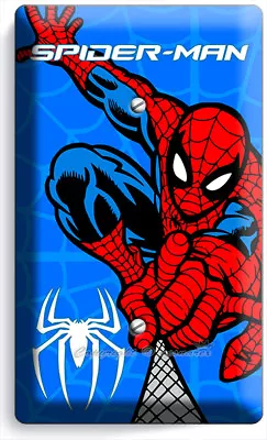 Amazing Spiderman Light Switch Outlet Wall Plate Boys Comics Game Room Art Decor • $17.99