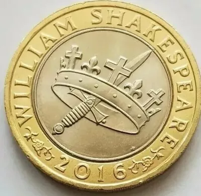 £2 • Buy 2016 William Shakespeare Histories Sword And Crown £2 Coin 