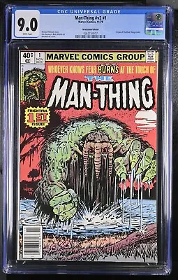 Man-Thing V2 #1 - CGC 9.0 - WP Origin Retold Newsstand Edition MCU • $39.99