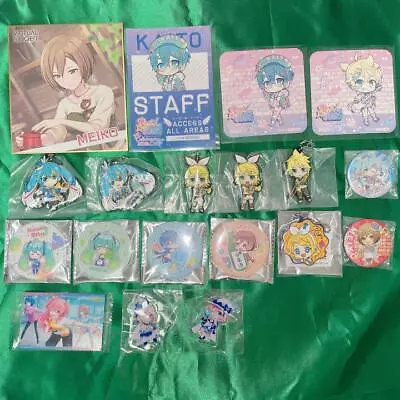 VOCALOID Rubber Key Chain Metal Badges Rubber Strap Coaster Shikishi Lot • $64.17