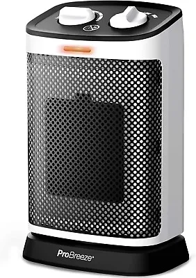 Pro Breeze® 1500W Mini Oscillating Ceramic Space Heater Mini Heater Fan Heater • $26.99