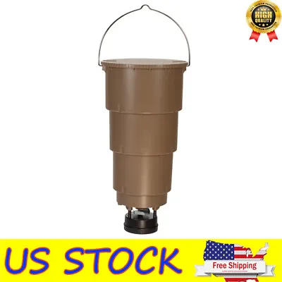 5-Gallon Hanging Deer Feeder Foldable Hunting W/ Adjustable Timer Tapered Bucket • $85.18