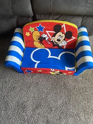 Disney Children's 2 In 1 Flip Open Kids Sofa Mickey Mouse 28  X 16  New • $50