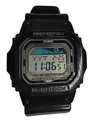 Vintage- G-shock- 3151- G-lide Surf Watch- Mens Watch- Casio- Black- Moon Tide • $85