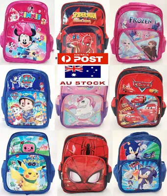 $26.50 • Buy Large Kids Children Backpack School Bags Paw Patrol Frozen Spiderman Avengers