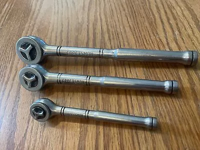 Craftsman Tri Wing Thumb Wheel Ratchets 1/4 3/81/2” Drive 43795 43796 43797 • $50