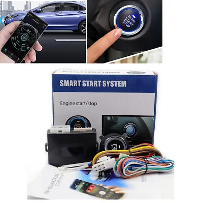 Car Phone Remote Control Engine Start Alarm System Push Button Remote Starter • $51.09