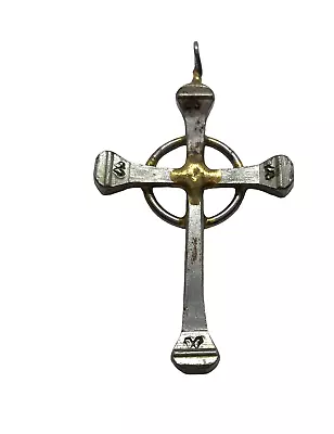 Vintage Horseshoe Nail Cross Pendant Handmade Westerncore Religious Goth • $19.99