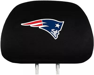 New England Patriots NFL Embroidered Black Head Rest Cover • $21.99