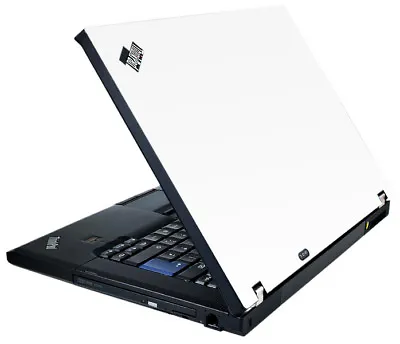 WHITE Vinyl Lid Skin Cover Decal Fits IBM Lenovo ThinkPad T61 Laptop • $9.99