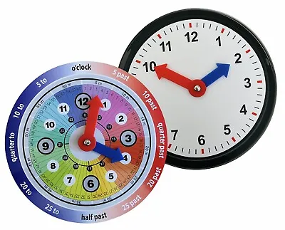 £5.99 • Buy Teaching Clock Kids Learning Time Teacher Aid School /Home/Nursery 2 Design New