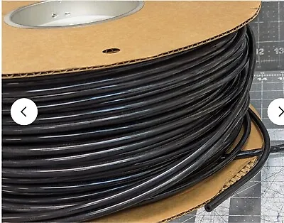 25'ft 4AN Fuel Line 1/8” ID X ¼” OD  110 Psig Black Polyurethane Tubing [E3S2] • $11.50