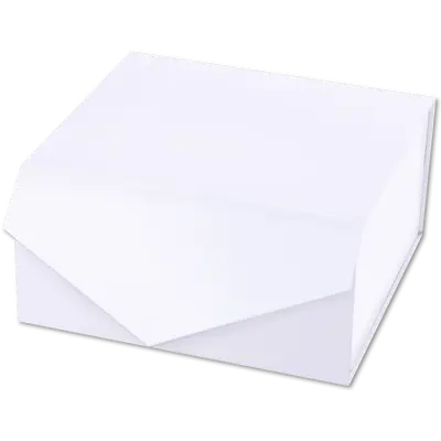 5 PACK Gift Boxes With Magnetic Lid Closure Square 8x8x4  WHITE Bridesmaid • $12.18