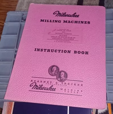 Kearney Trecker Milwaukee Milling Machines 205 Instruction Book TABLES OF LEADS • $37.99