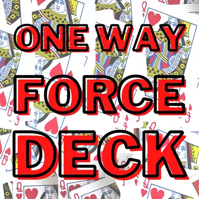 £5.50 • Buy Bicycle One Way Force Deck Playing Cards (RED) Forcing - Choose Suit & Value