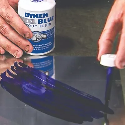 DYKEM Steel Blue Engineers Layout Fluid 8oz With Brush In CapFrom Chronos • $20.50