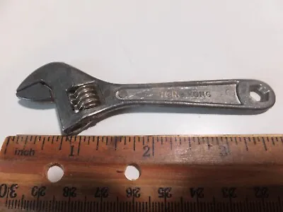 Tiny Adjustable CRESENT Wrench 4   Made In Hong Kong Fit On Key Ring • $5
