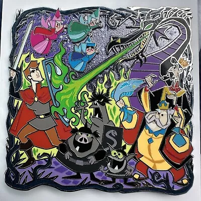 Sleeping Beauty Supporting Cast Maleficent Dragon Prince Phillip Disney Pin • $29.99