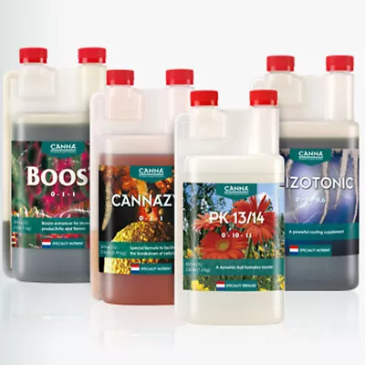 Canna Additives 250ml1L5L Feed Chart RhizotonicBoostCannazymPk13/14 • £11