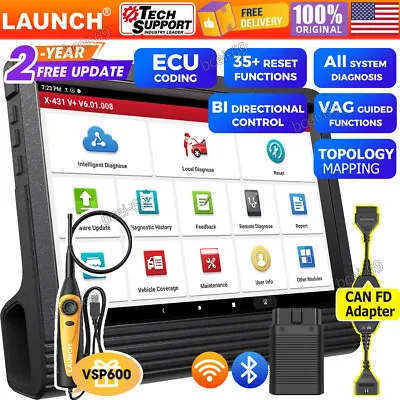 2024 LAUNCH X431 V+ PRO3S+  PRO5 Coding Car Full System Diagnostic Scanner Tool • $969