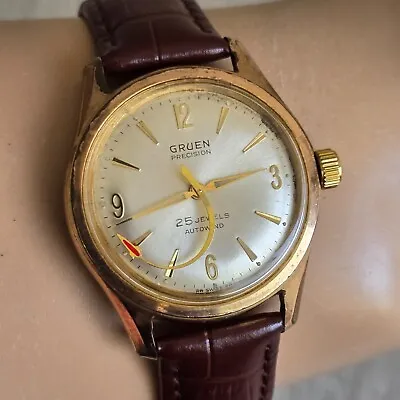 Vintage GRUEN Men's Automatic Watch Cal.N710 Ss 25Jewels Swiss 1960s • $185