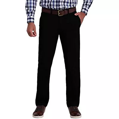 Haggar Men��s Super Flex Travel Pant - Black 34W X 32L • $20.99