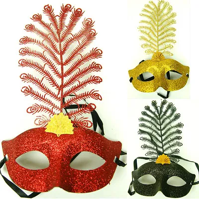 New Luxurious Feather Venetian Masquerade Halloween Party Ball Costume Masks • £4.99