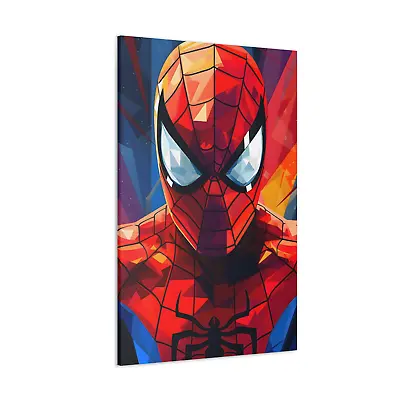 Spiderman Canvas Marvel Avengers Abstract Face Print Superhero Wall Art Decor • £15.99