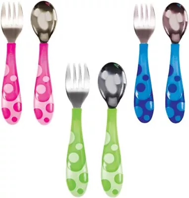 Munchkin Toddler Fork And Spoon Set (1 1 Count (Pack Of 1) Assorted  • £5.17